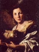 unknow artist Salome mit dem Haupt Johannes des Taufers painting